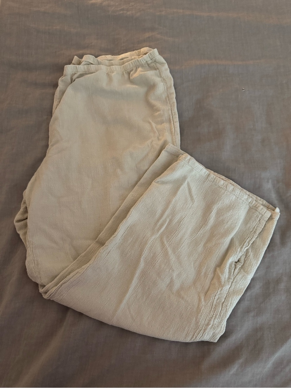 Vintage Dunes Wide Leg Linen Pants  XL